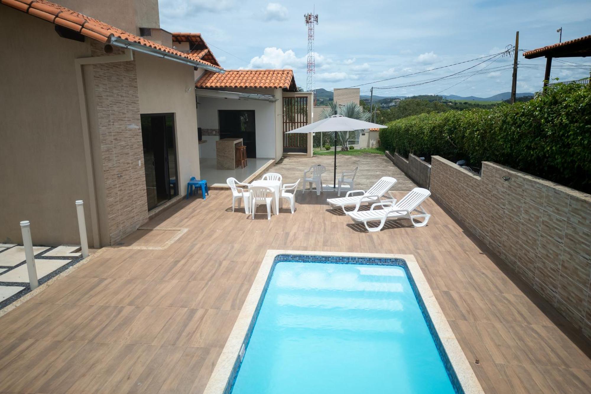 Casa Com Piscina Vista Para Lago, 03 Quartos Confortaveis Capitolio Exterior photo