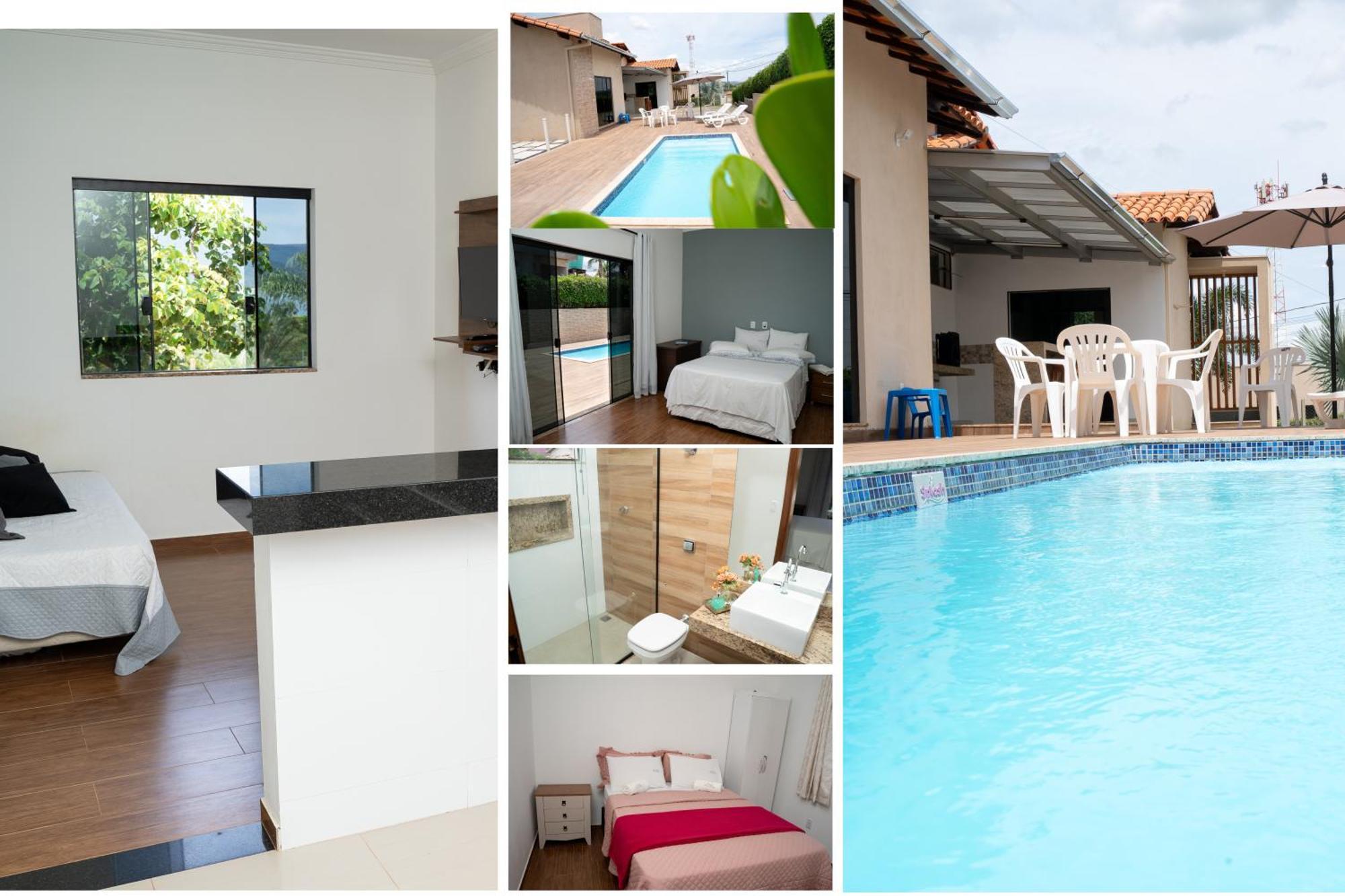 Casa Com Piscina Vista Para Lago, 03 Quartos Confortaveis Capitolio Exterior photo